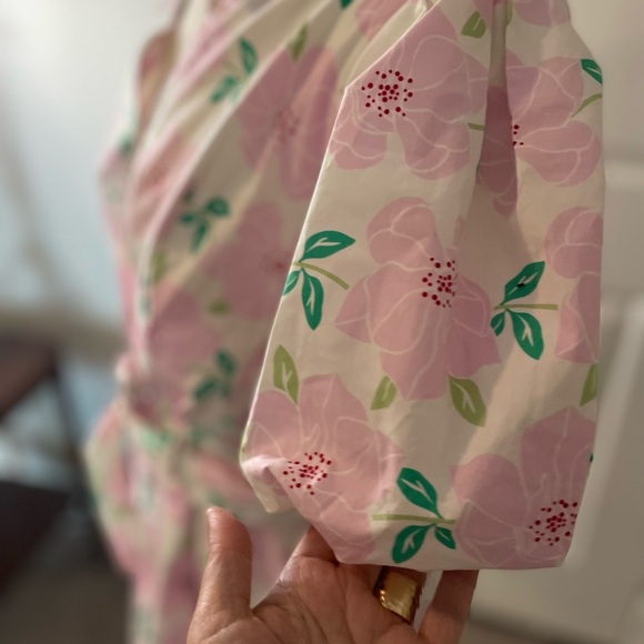 Draper James Pink Floral Midi Dress - Picture 4 of 8